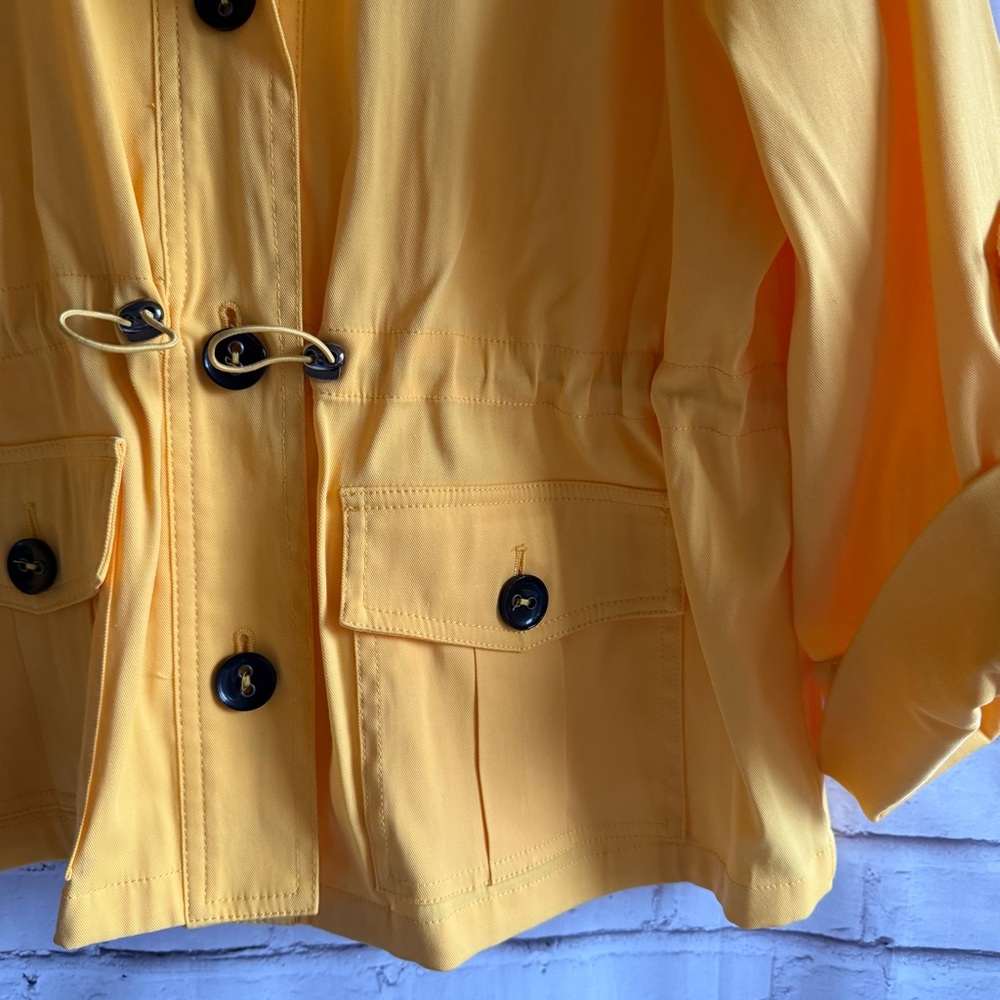 Ruby Rd. Yellow Utility Jacket With Black Accents - image 2